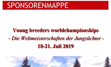Jungzüchter-WM von 18.-21. Juli 2019 in Stadl-Paura – Sponsorenmappe